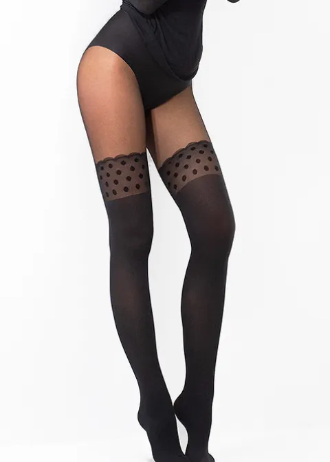 Tights-Fiore Sense 60 Denier Tights Black