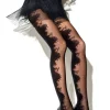 Tights-Girardi Chaque Fois Floral Tights Nero