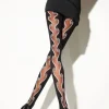 Tights-Girardi Folies D'Amour Tights Nero-Avorio