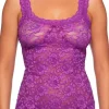 Camisoles & Vests-Hanky Panky Cross Dyed Cami Purple Velvet