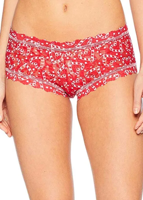 Briefs-Hanky Panky I Heart Peppermint Boy Short Red