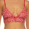 Bras-Hanky Panky I Heart Peppermint Triangle Bralette Red