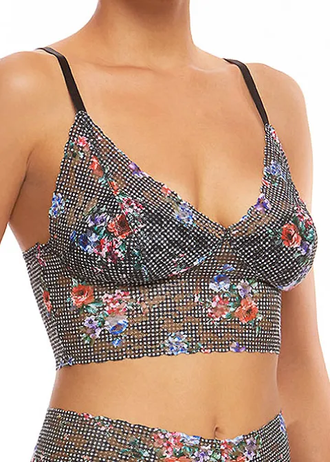 Bras-Hanky Panky Retro Longline Bralette Checkered Past