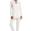 Pyjamas-Hanro Pure Essence Long Sleeved Pyjama Set Off White