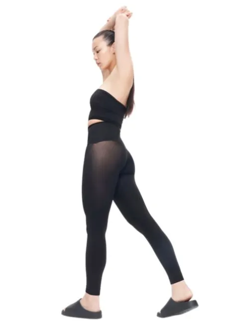 Tights-Heist The Cut Off Footless Tights Black