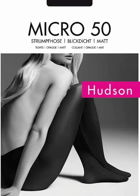 Tights-Hudson Micro 50 Tights Black