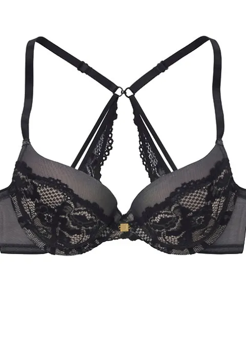 Bras-Lascana Buena Push Up Bra Black