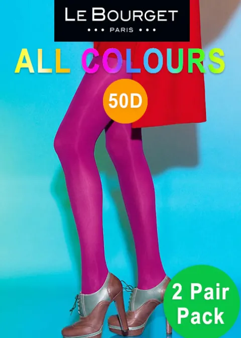 Tights-Le Bourget All Colours Slide Touch Opaque Tights