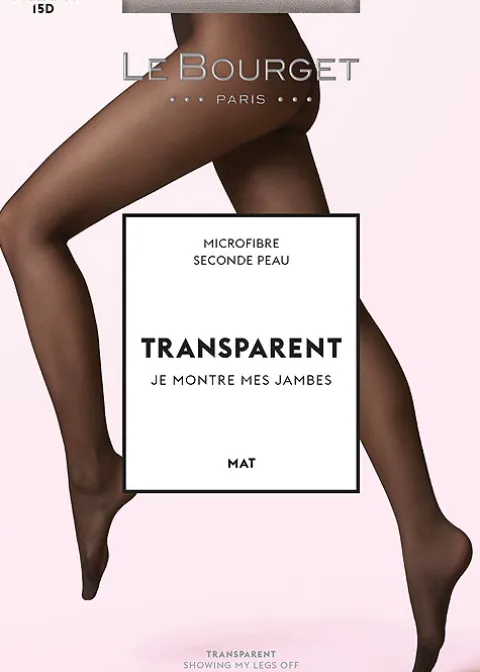 Tights-Le Bourget Transparent Mat 15 Tights