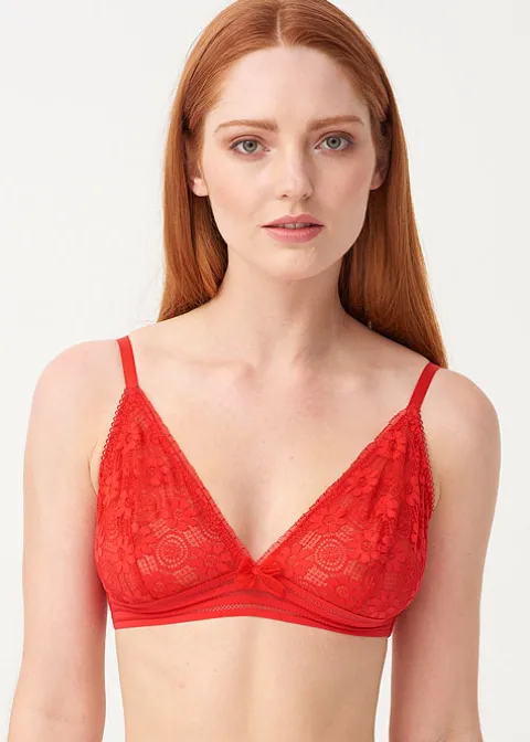 Bras-Lepel London Charlie Triangle Bra Red