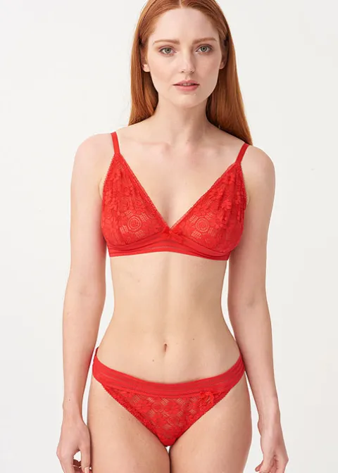 Bras-Lepel London Charlie Triangle Bra Red