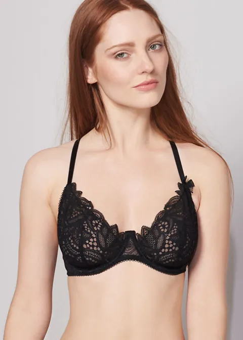 Bras-Lepel London Charlie Underwired Bra Black