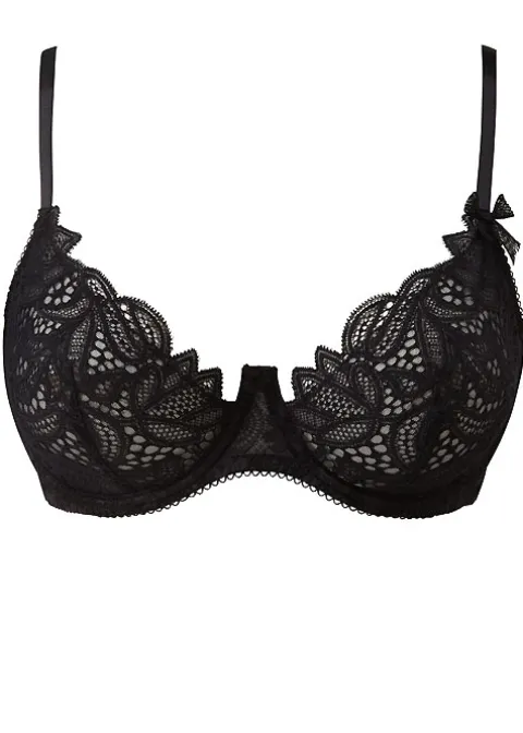 Bras-Lepel London Charlie Underwired Bra Black