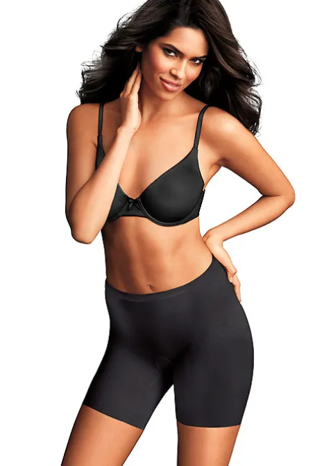 Shapewear-Maidenform Bottom Solutions Sleek Smoothing Shorty Black