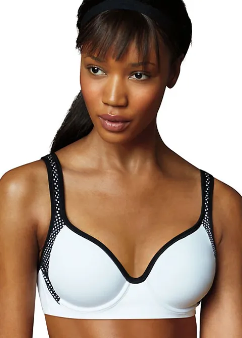 Bras-Maidenform Sport Custom Lift Low Impact Bra White