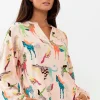 Pyjamas-Mey Demy Long Sleeve Top New Pearl Print