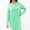 Nightwear-Mey Tilly Long Sleeved Nightdress Mojito Print