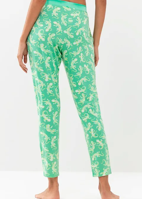 Pyjamas-Mey Tilly Slim Leg Pants Mojito Print