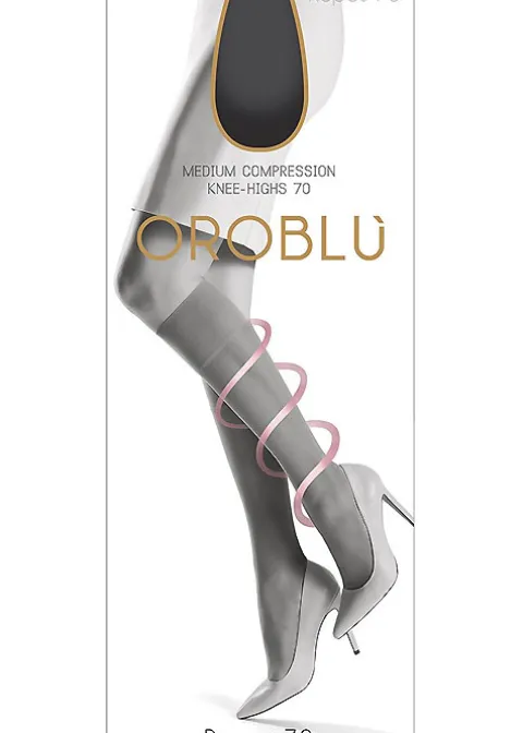 Knee Highs-Oroblu Repos 70 Medium Compression Knee Highs