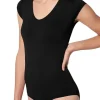 Bodies-Oroblu Soft Touch Divine Round Neck Body Black