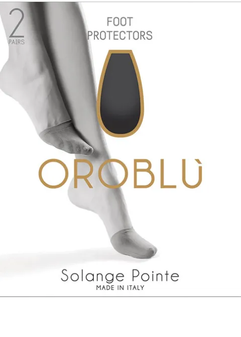 Toe Covers/Footlets-Oroblu Solange Pointe Toe Covers 2 Pair Pack Nude