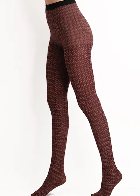 Tights-Oroblu Texture Tights Pied De Poule