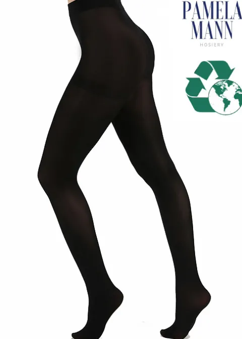 Tights-Pamela Mann 80 Denier Recycled Yarn Tights Black