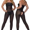 Tights-Pearl and Poseidon Ophelia Glossy Crotchless Chest High Tights