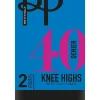 Knee Highs-Pretty Polly 40 Denier Knee Highs With Silk Finish (2Pp) Black