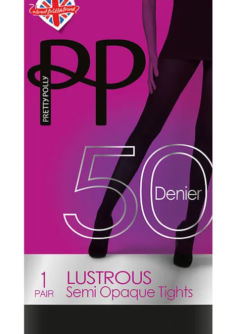 Tights-Pretty Polly 50 Denier Lustrous Opaque Tights