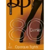 Tights-Pretty Polly 80 Denier New 3D Opaque Tights Black