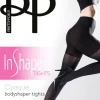 Tights-Pretty Polly In Shape Opaque Bodyshaping Tights Black