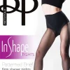 Tights-Pretty Polly In Shape Patterned Brief Firm Shaper Tights