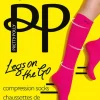 Knee Highs-Pretty Polly Legs On The Go Compression Socks Black