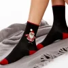 Socks-Pretty Polly Santa Socks Black