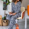 Pyjamas-Pretty You London Bamboo Pyjama Set Luxe Leopard