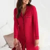 Nightwear-Pretty You London Bamboo Nightshirt Scarlet