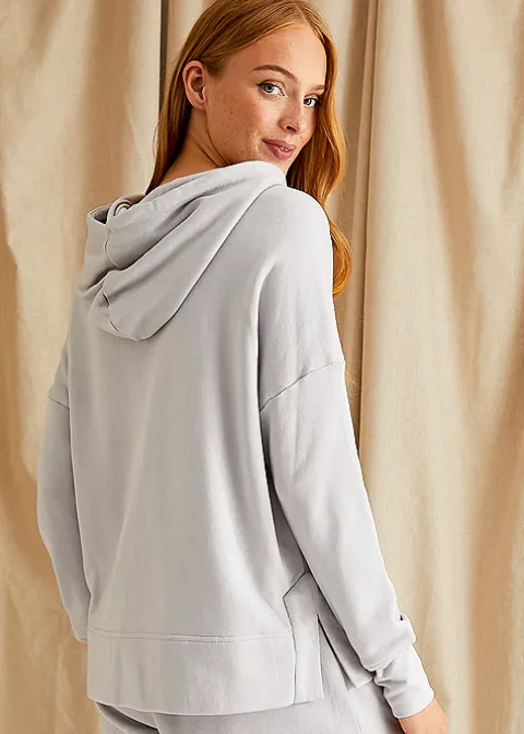 Loungewear-Pretty You London Bamboo Leisure Hoodie Dove Grey