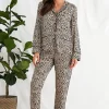 Pyjamas-Pretty You London Pyjama Set Cheetah