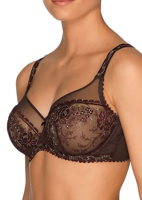 Bras-PrimaDonna Luxury Golden Dreams Balcony Bra Wenge