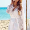 Robes And Kimonos-Promise Bridal Short Robe White