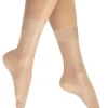 Ankle Highs-Silky Glossy Anklets 3 Pair Pack