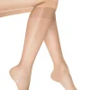 Knee Highs-Silky Glossy Knee Highs 2 Pair Pack