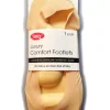 Toe Covers/Footlets-Silky Luxury Comfort Footlet Natural