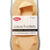 Toe Covers/Footlets-Silky Luxury Footlet Natural