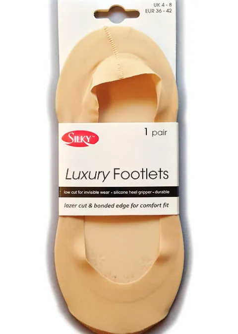 Toe Covers/Footlets-Silky Luxury Footlet Natural