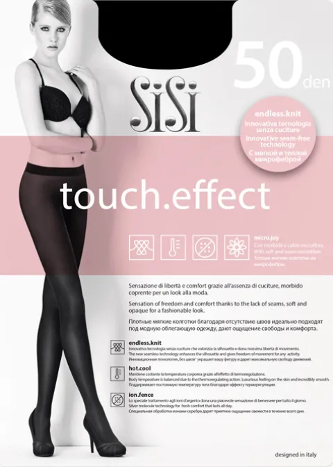 Tights-Sisi Touch Effect 50 Tights Black