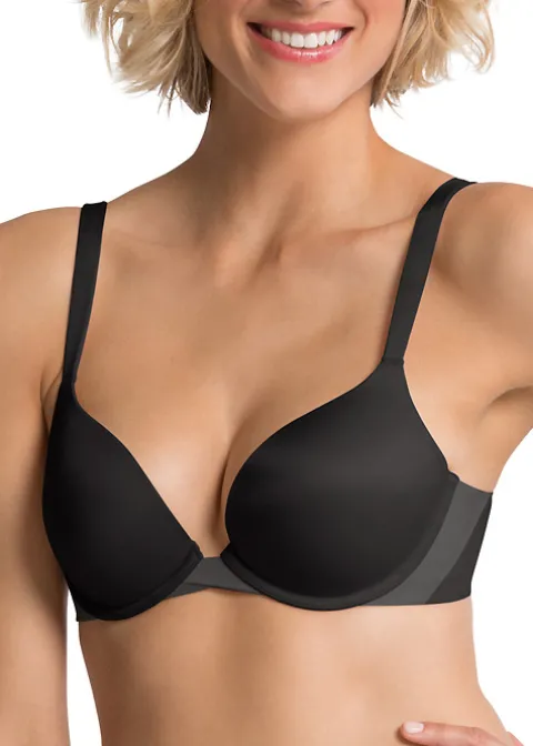 Bras-Spanx Pillow Cup Signature Push Up Plunge Bra Black