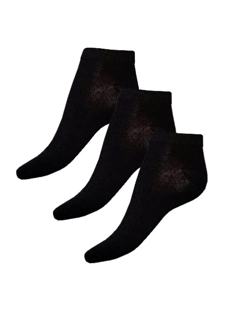 Socks-Tiffany Quinn Platinum Range Classic Trainer Socks 3Pp Black