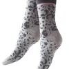 Socks-Tiffany Quinn Platinum Range Animal Print Socks Grey Animal Print